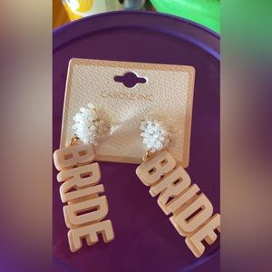 Bridal ear rings never used